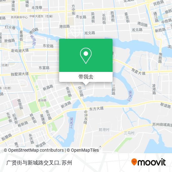 广贤街与新城路交叉口地图