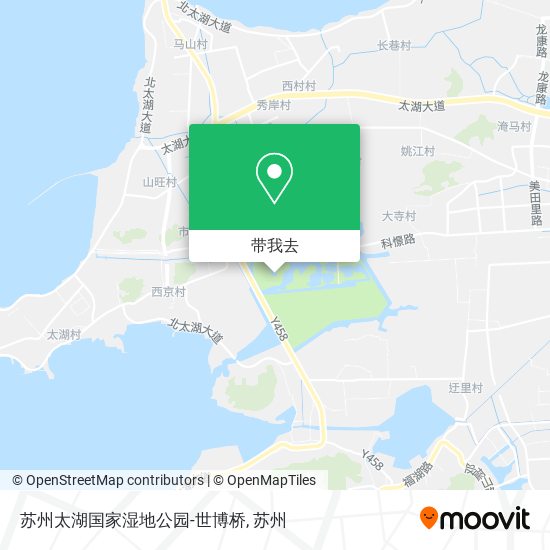 苏州太湖国家湿地公园-世博桥地图