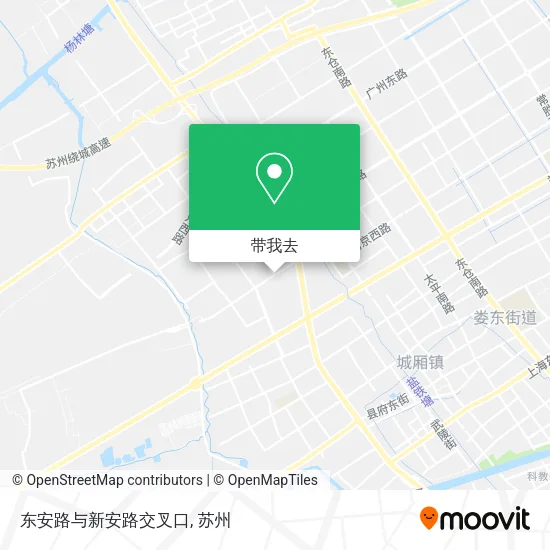 东安路与新安路交叉口地图