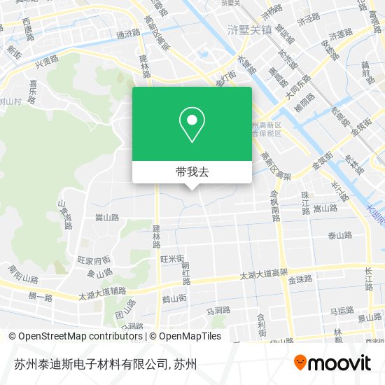苏州泰迪斯电子材料有限公司地图