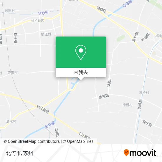 北何市地图