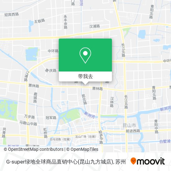 G-super绿地全球商品直销中心(昆山九方城店)地图
