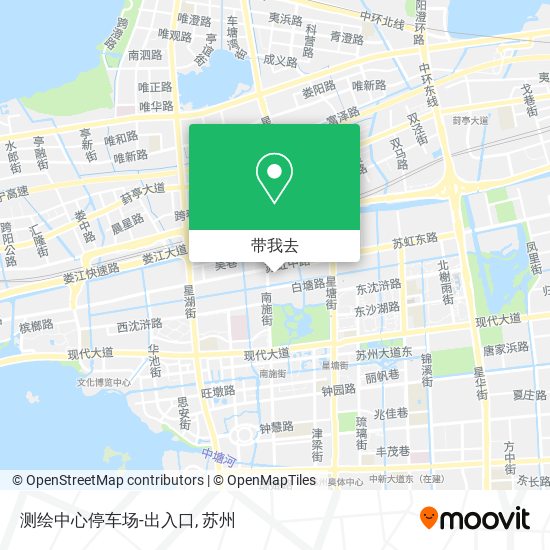 测绘中心停车场-出入口地图
