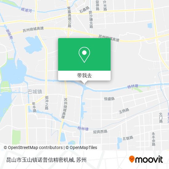 昆山市玉山镇诺普信精密机械地图