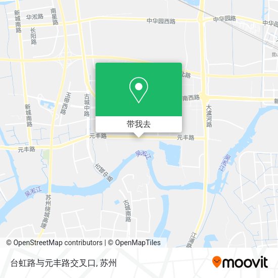台虹路与元丰路交叉口地图