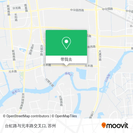 台虹路与元丰路交叉口地图