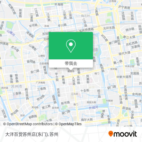 大洋百货苏州店(东门)地图