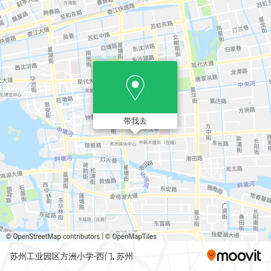 苏州工业园区方洲小学-西门地图