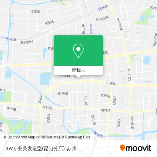3W专业美发造型(昆山分店)地图