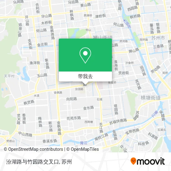 汾湖路与竹园路交叉口地图
