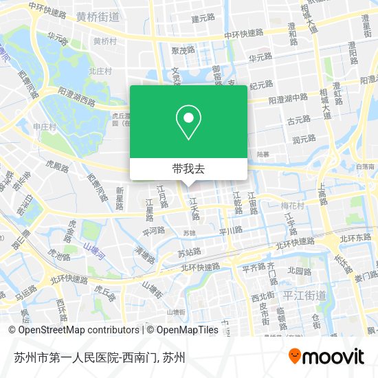 苏州市第一人民医院-西南门地图