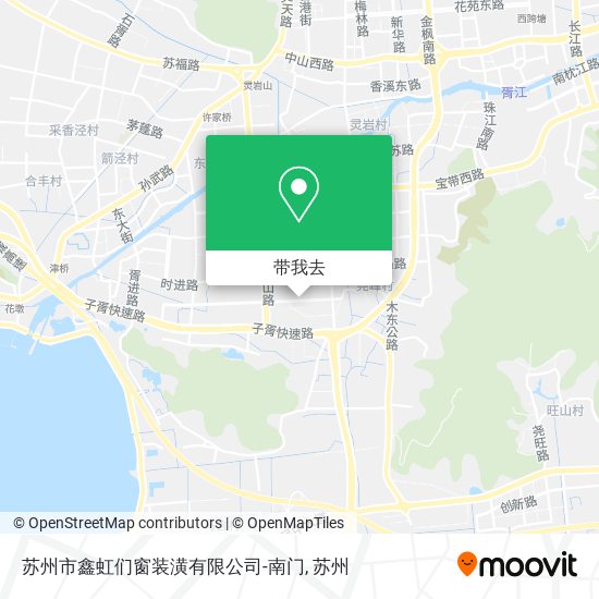 苏州市鑫虹们窗装潢有限公司-南门地图