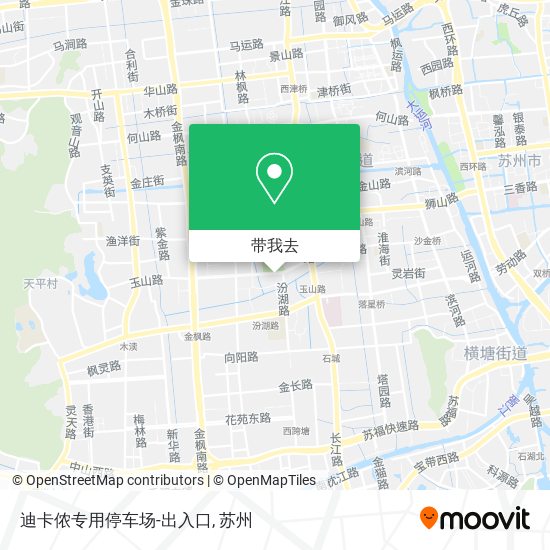 迪卡侬专用停车场-出入口地图