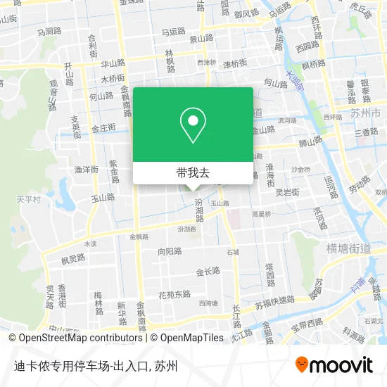 迪卡侬专用停车场-出入口地图