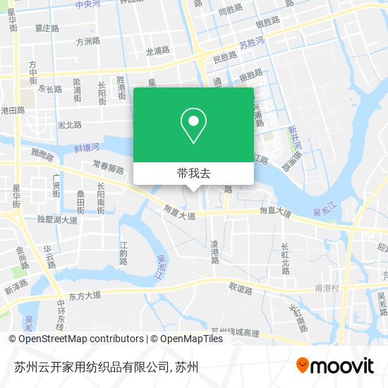 苏州云开家用纺织品有限公司地图