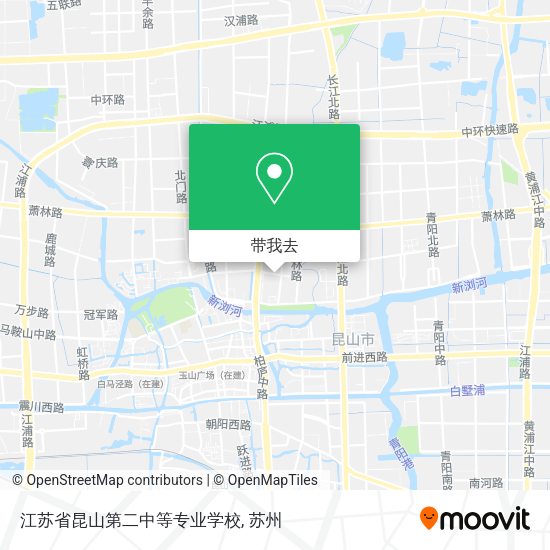 江苏省昆山第二中等专业学校地图