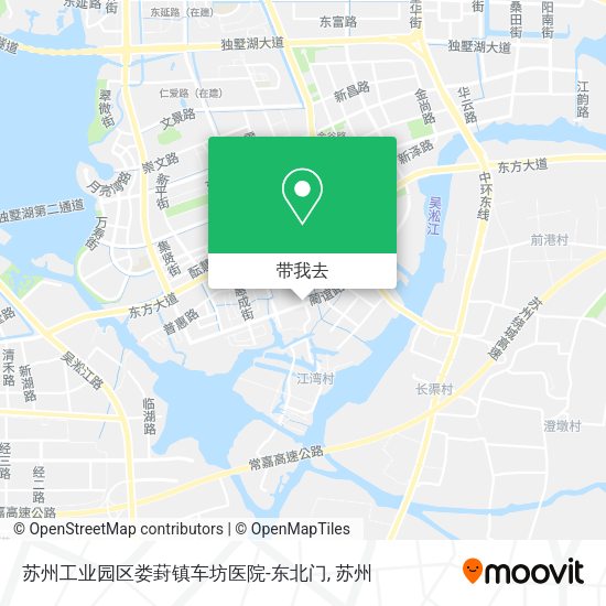 苏州工业园区娄葑镇车坊医院-东北门地图