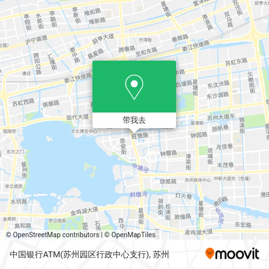 中国银行ATM(苏州园区行政中心支行)地图