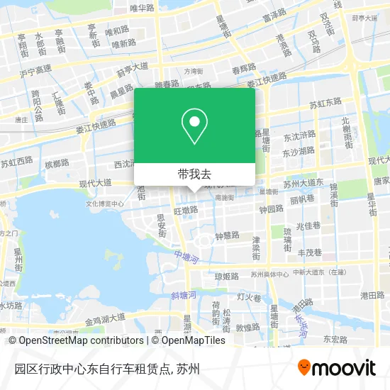 园区行政中心东自行车租赁点地图