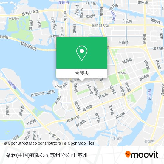 微软(中国)有限公司苏州分公司地图