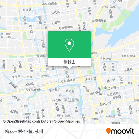 梅花三村-17幢地图