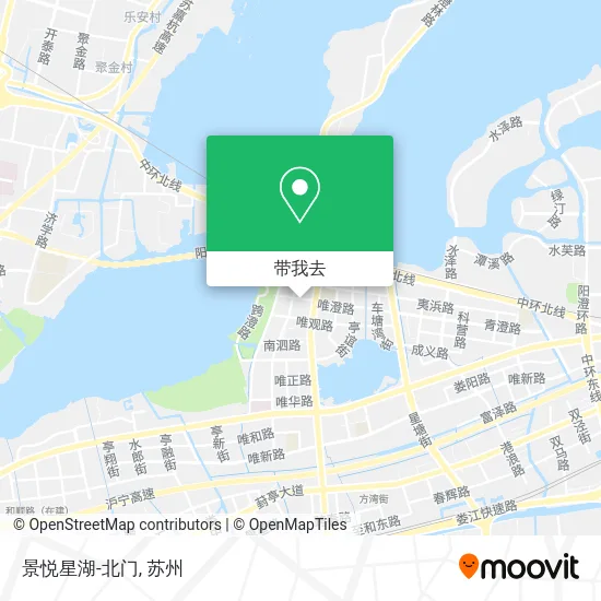 景悦星湖-北门地图