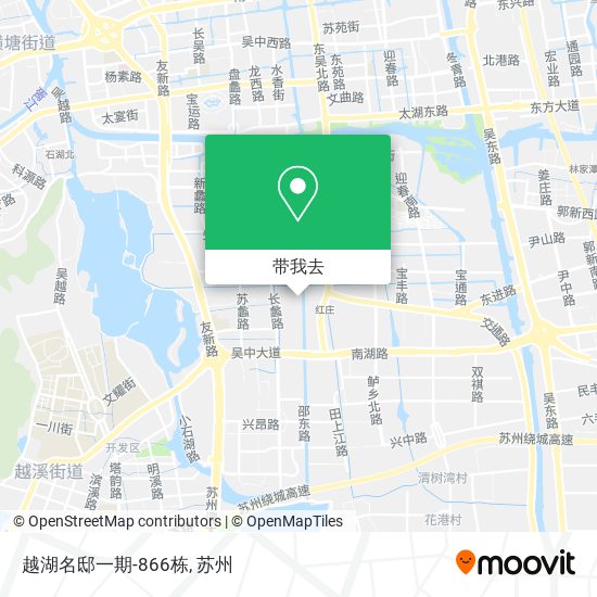 越湖名邸一期-866栋地图