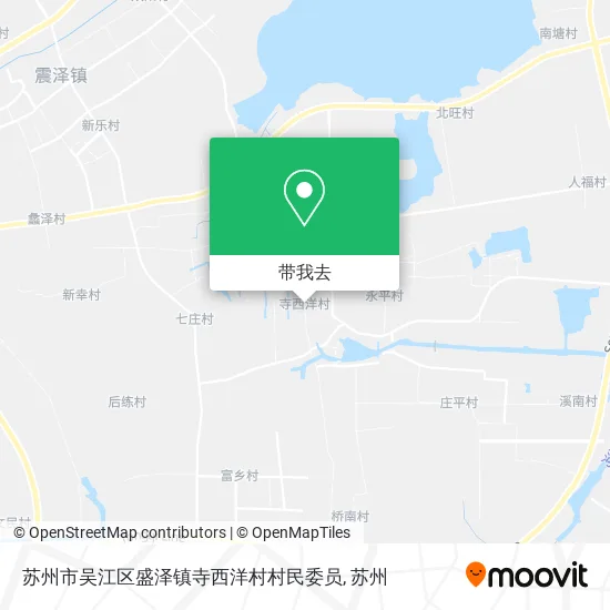 苏州市吴江区盛泽镇寺西洋村村民委员地图