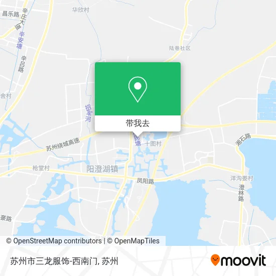 苏州市三龙服饰-西南门地图