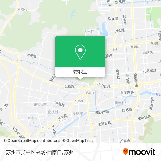 苏州市吴中区林场-西南门地图