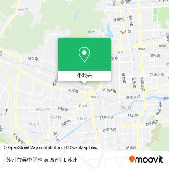 苏州市吴中区林场-西南门地图