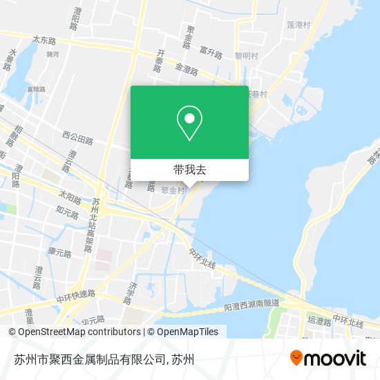 苏州市聚西金属制品有限公司地图