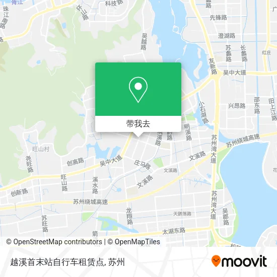 越溪首末站自行车租赁点地图