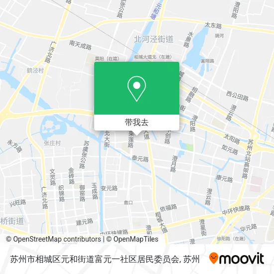 苏州市相城区元和街道富元一社区居民委员会地图