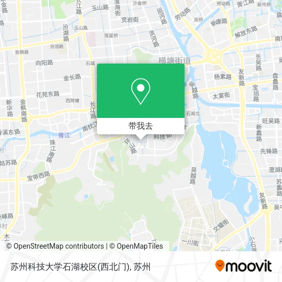 苏州科技大学石湖校区(西北门)地图