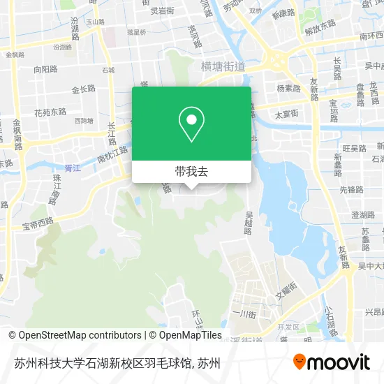 苏州科技大学石湖新校区羽毛球馆地图