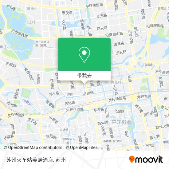 苏州火车站美居酒店地图
