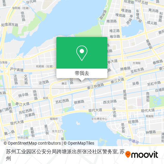 苏州工业园区公安分局跨塘派出所张泾社区警务室地图