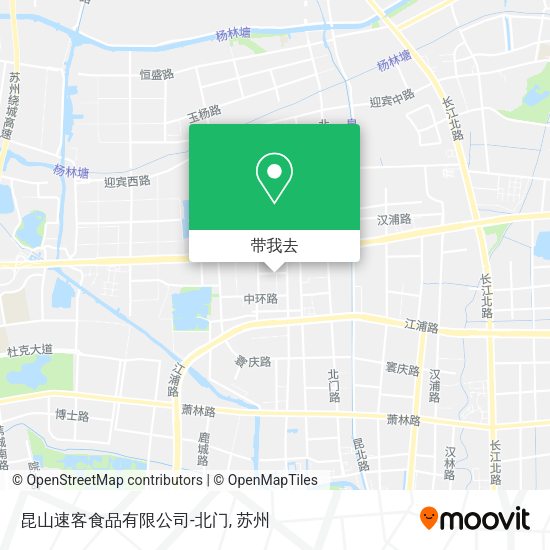 昆山速客食品有限公司-北门地图