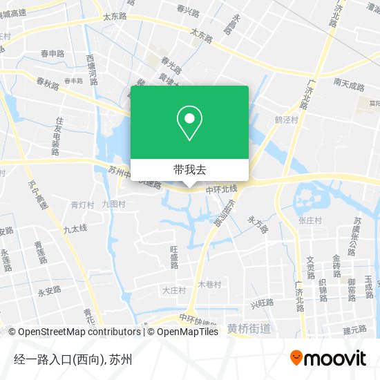 经一路入口(西向)地图