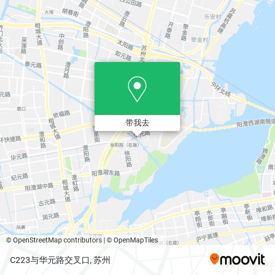 C223与华元路交叉口地图