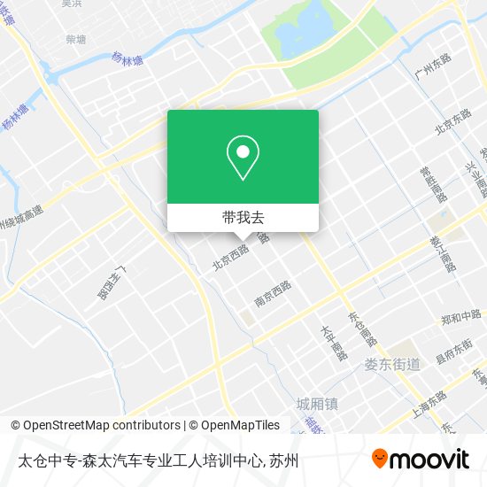 太仓中专-森太汽车专业工人培训中心地图