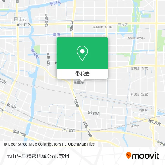 昆山斗星精密机械公司地图