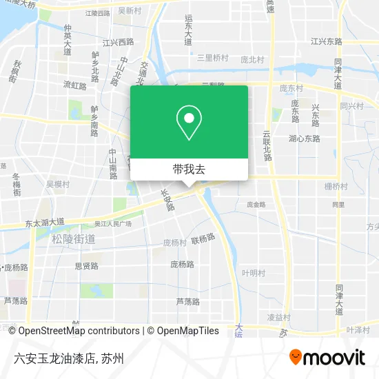 六安玉龙油漆店地图