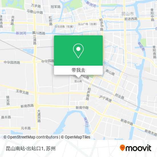 昆山南站-出站口1地图