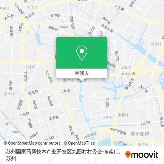 苏州国家高新技术产业开发区九图村村委会-东南门地图