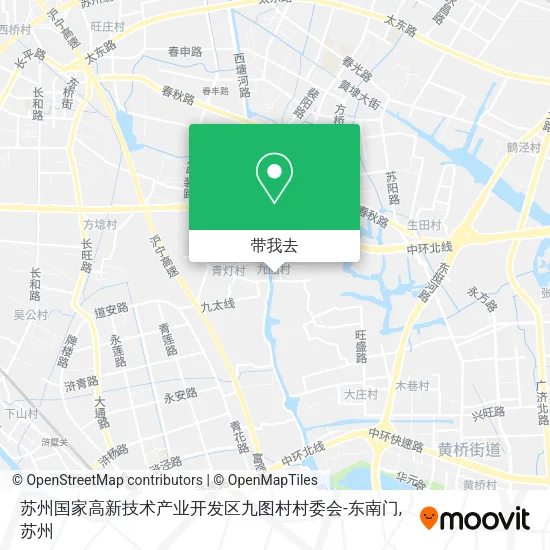 苏州国家高新技术产业开发区九图村村委会-东南门地图