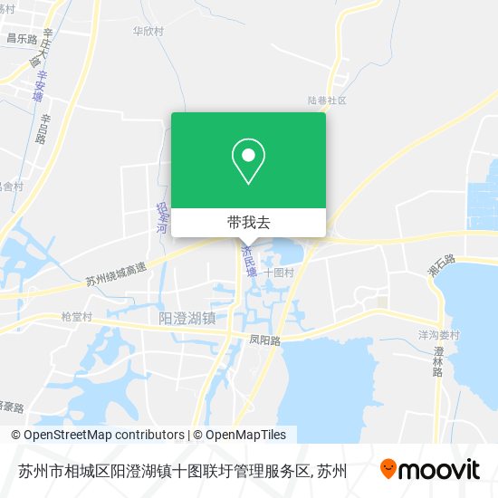苏州市相城区阳澄湖镇十图联圩管理服务区地图
