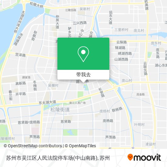 苏州市吴江区人民法院停车场(中山南路)地图