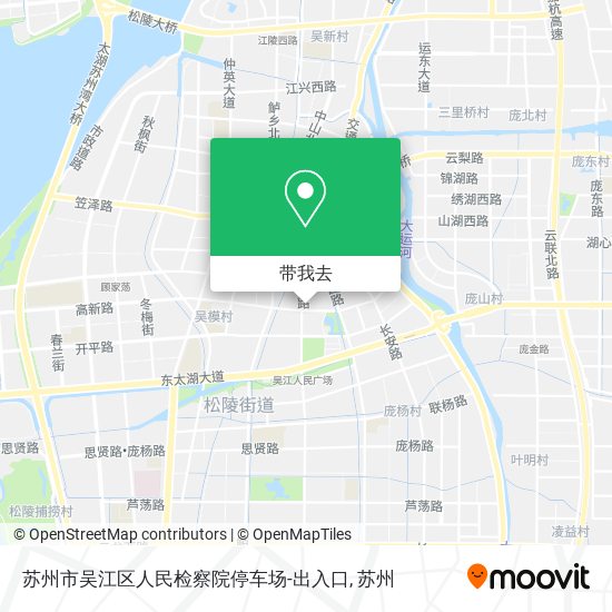 苏州市吴江区人民检察院停车场-出入口地图